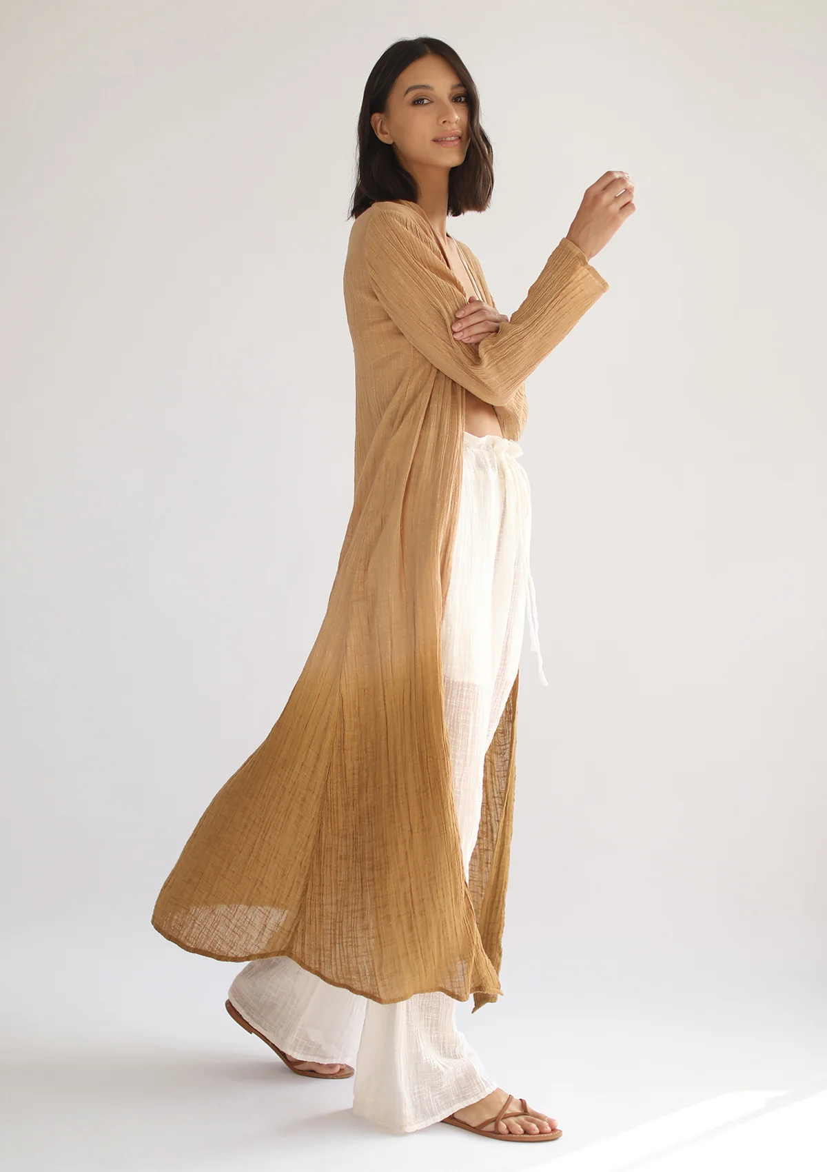 ARIA WRAP DRESS - GOLDEN OMBRE - Image 3