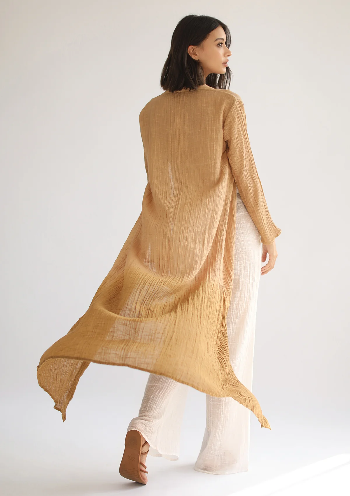 ARIA WRAP DRESS - GOLDEN OMBRE - Image 4