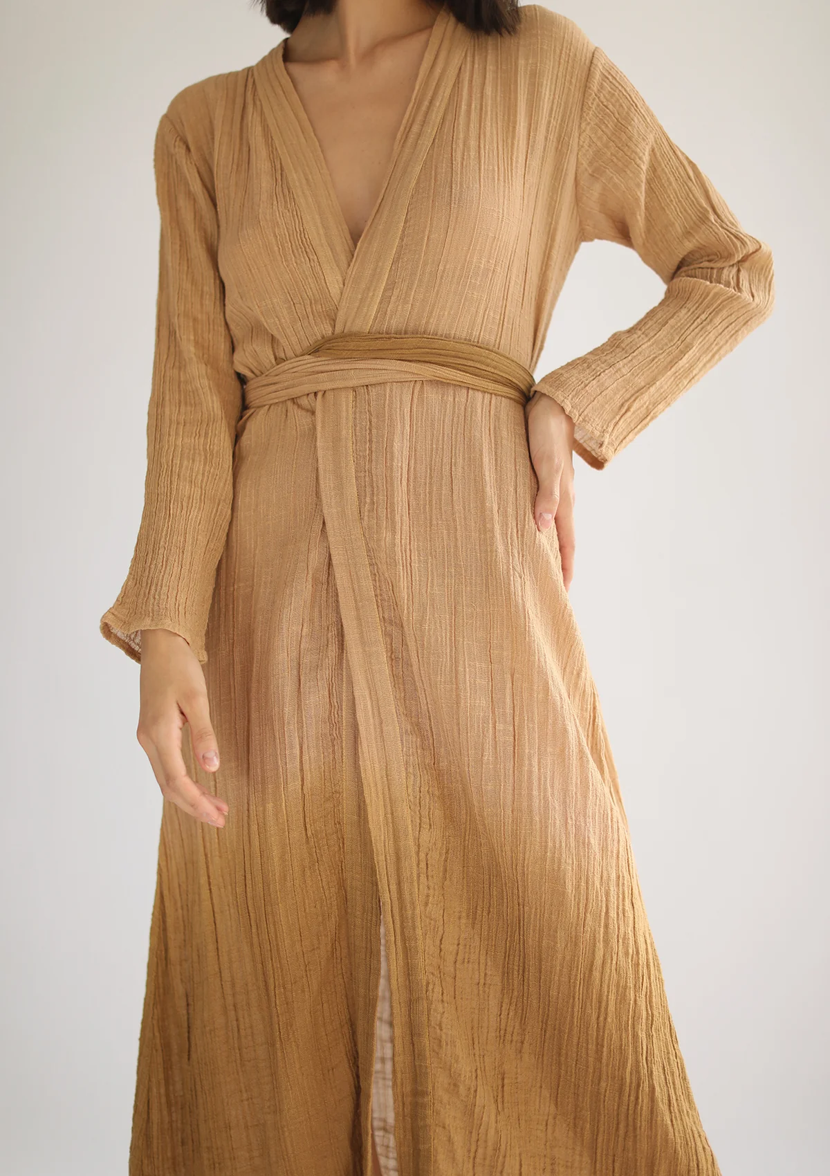 ARIA WRAP DRESS - GOLDEN OMBRE - Image 5