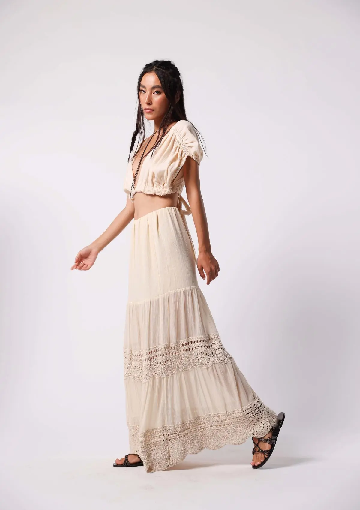 BOHEME CROCHET SKIRT - UNDYED KORA - Image 2