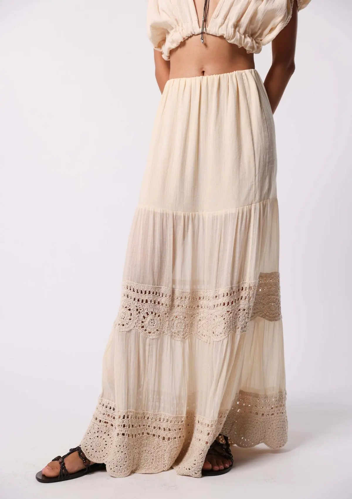 BOHEME CROCHET SKIRT - UNDYED KORA - Image 4