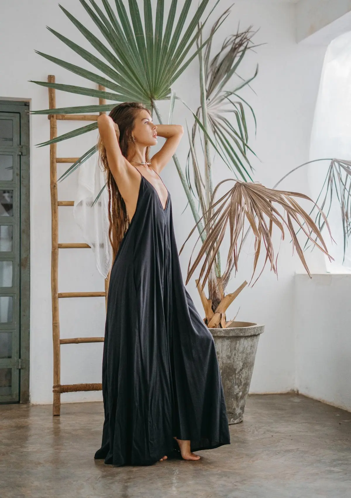 CALI MAXI DRESS - BLACK - Image 3