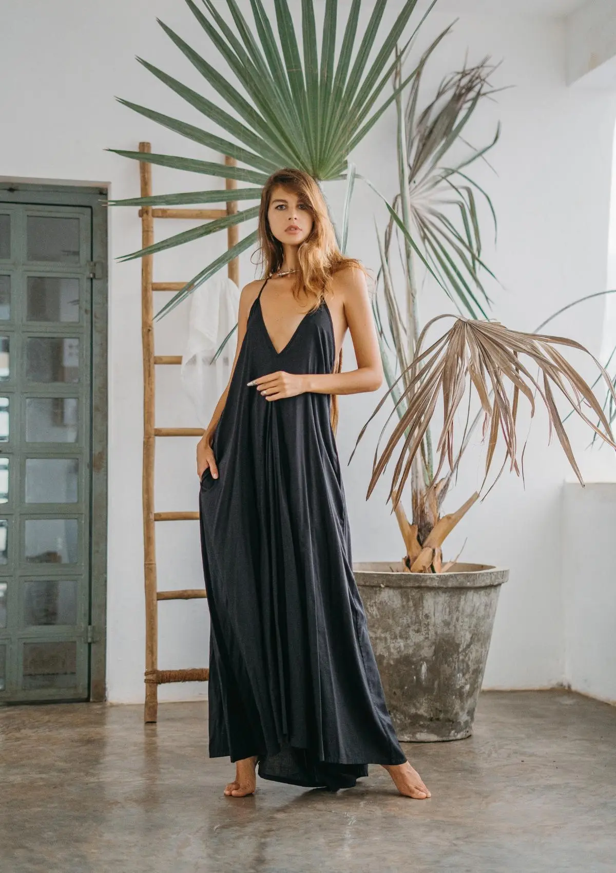 CALI MAXI DRESS - BLACK - Image 4