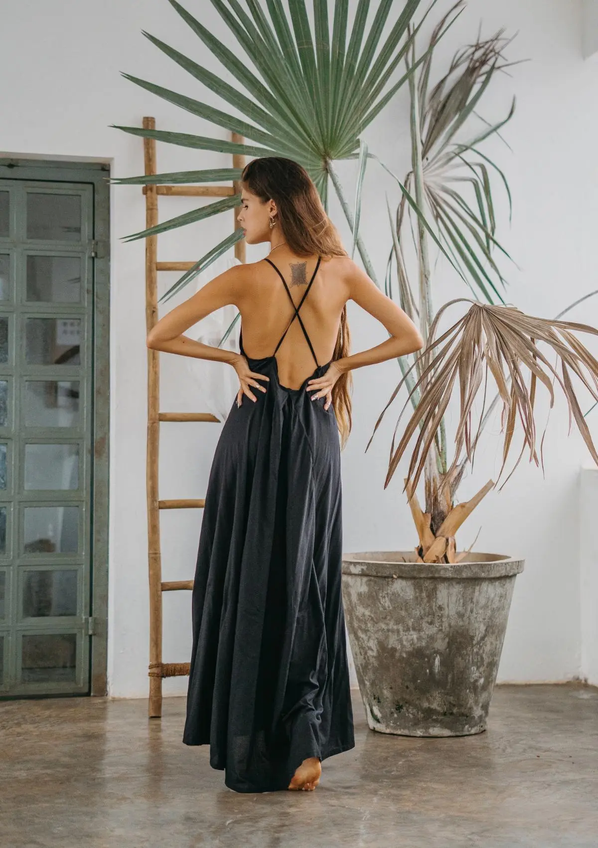 CALI MAXI DRESS - BLACK - Image 6