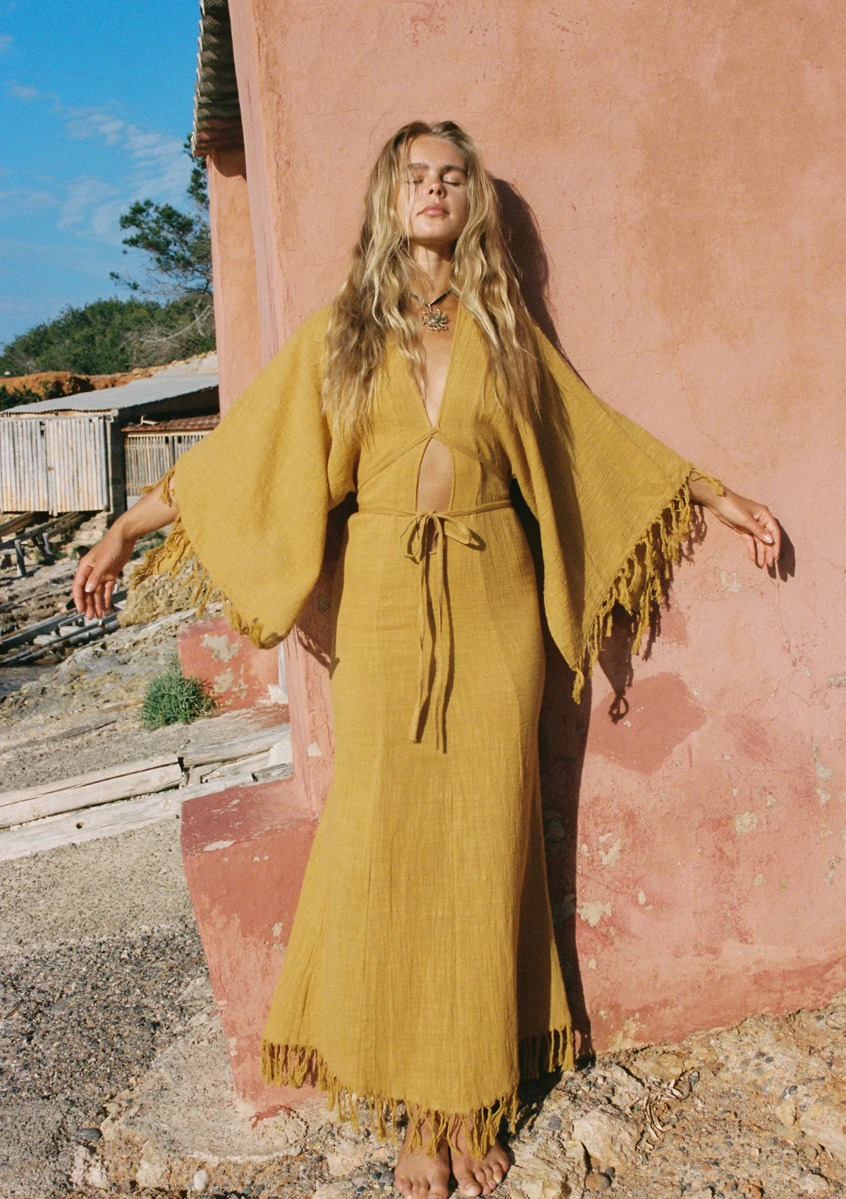 ELARA DRESS- INCA GOLD