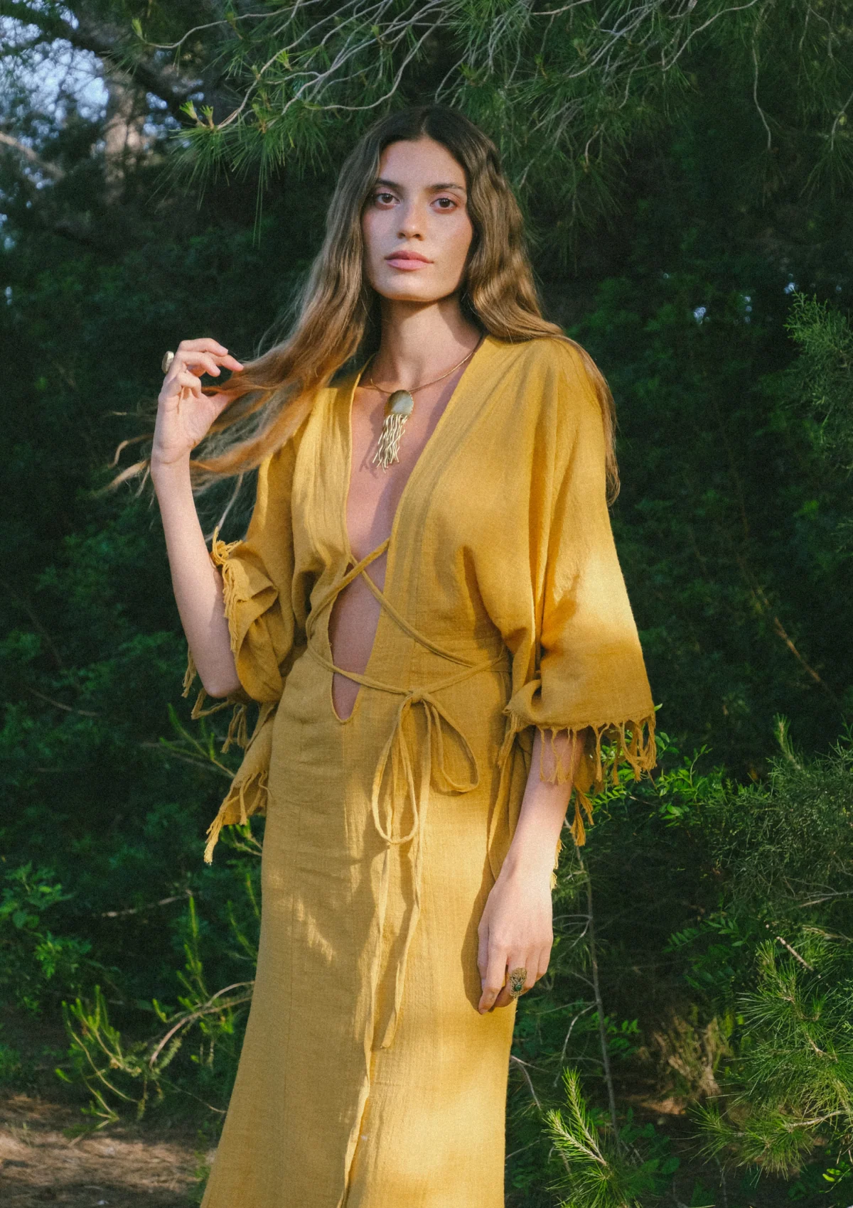 ELARA DRESS- INCA GOLD - Image 2