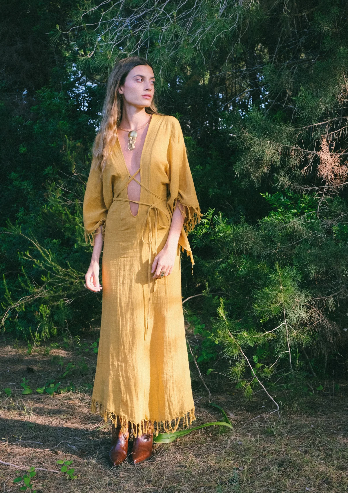 ELARA DRESS- INCA GOLD - Image 4