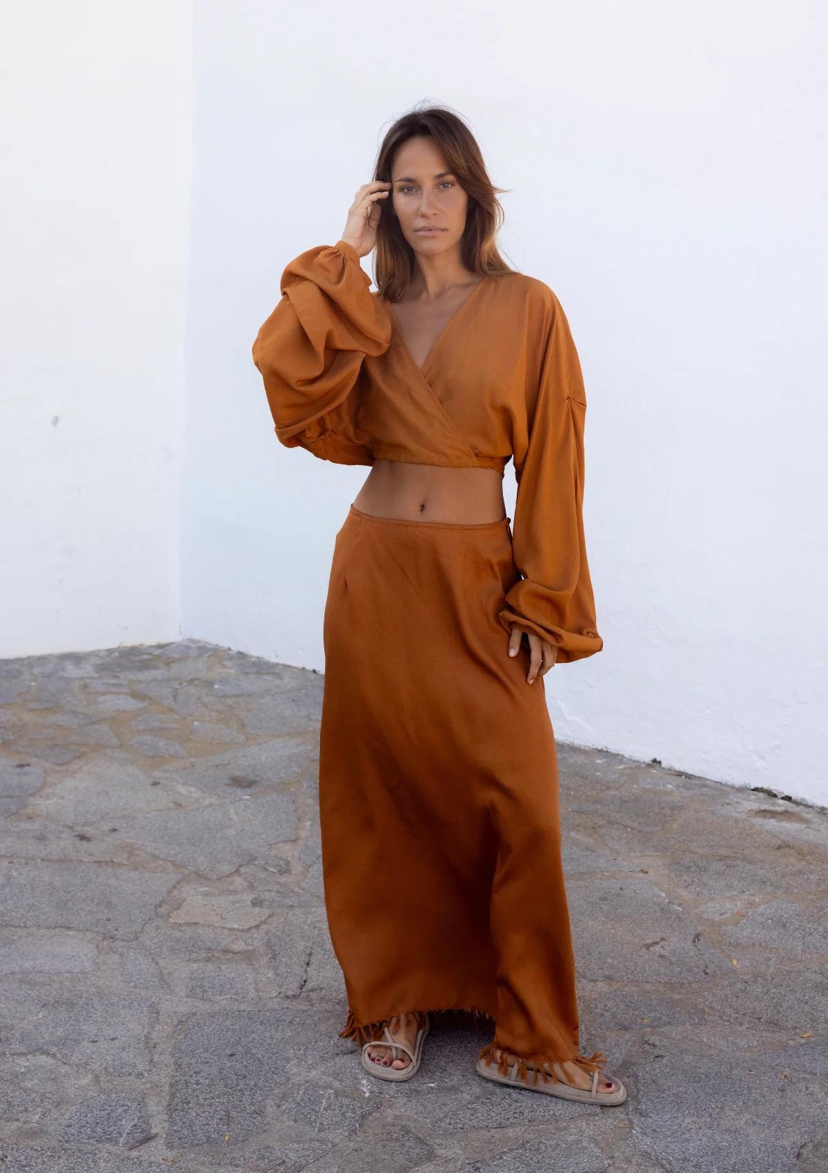 FRINGED WRAP KIMONO TOP - Image 14