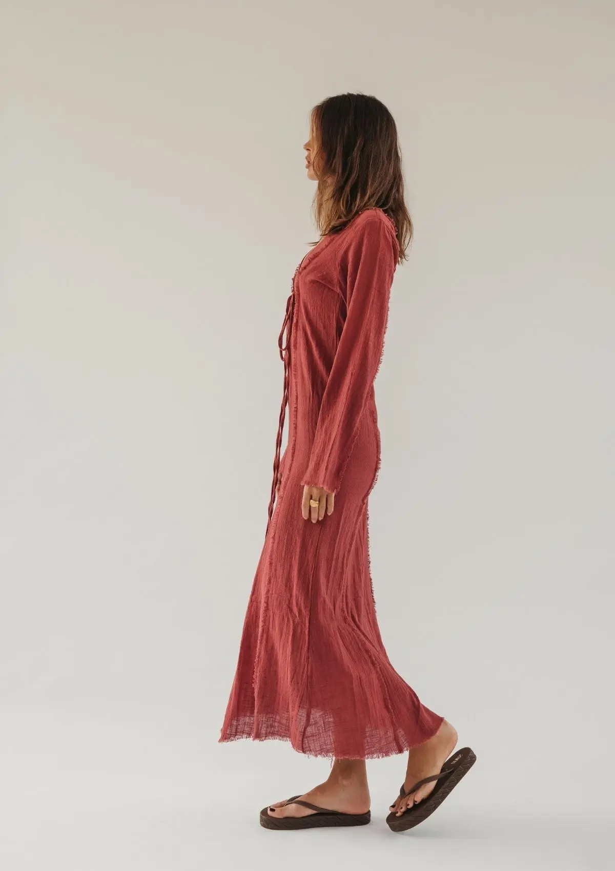 HAVEN RAW EDGE DRESS - Image 11
