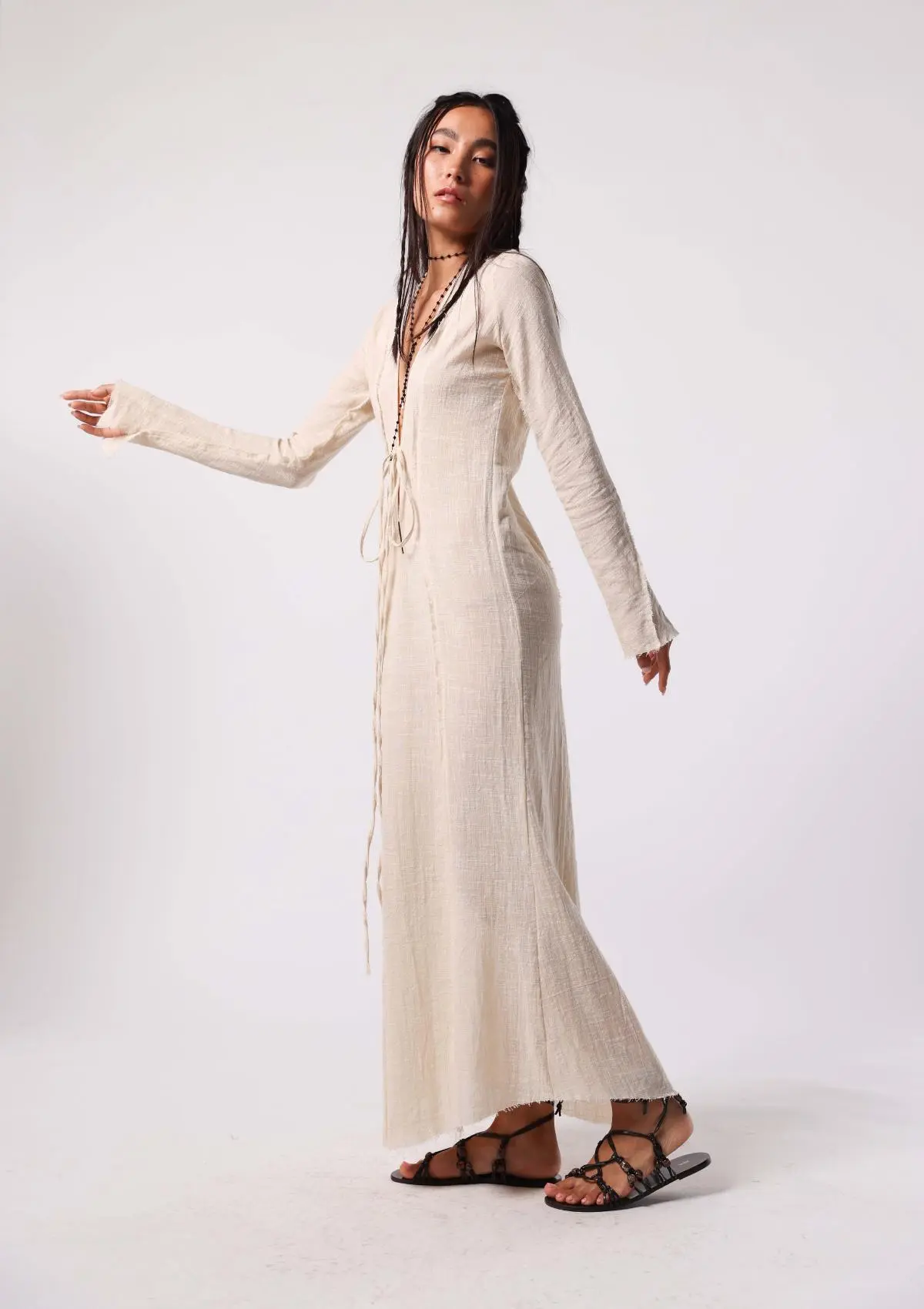HAVEN RAW EDGE DRESS - Image 2