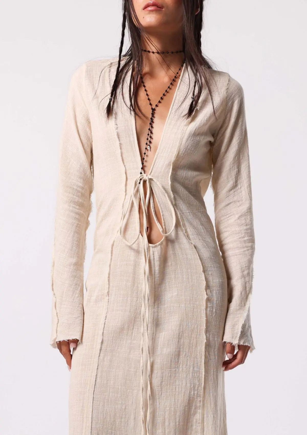 HAVEN RAW EDGE DRESS - Image 5