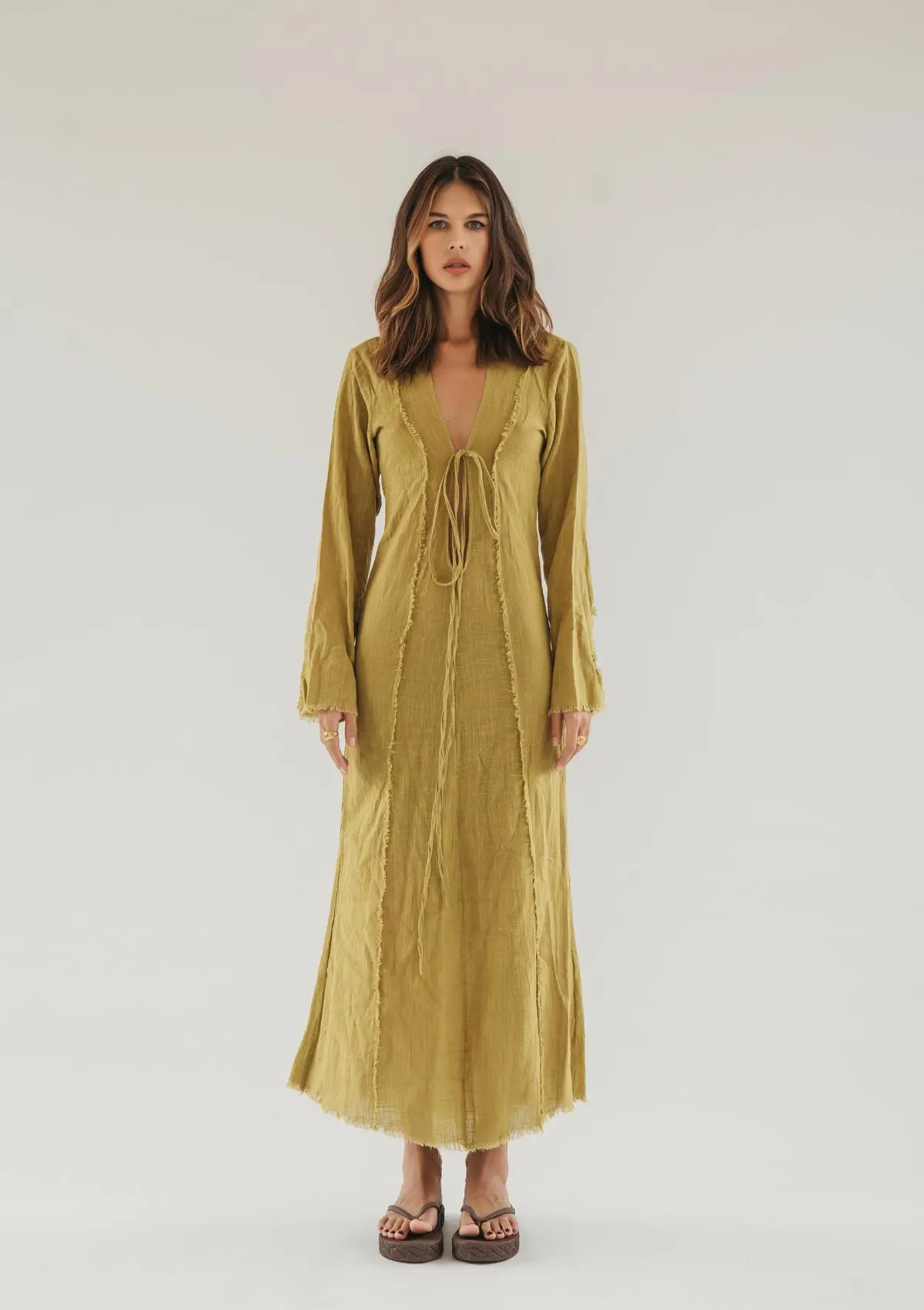 HAVEN RAW EDGE DRESS - Image 8