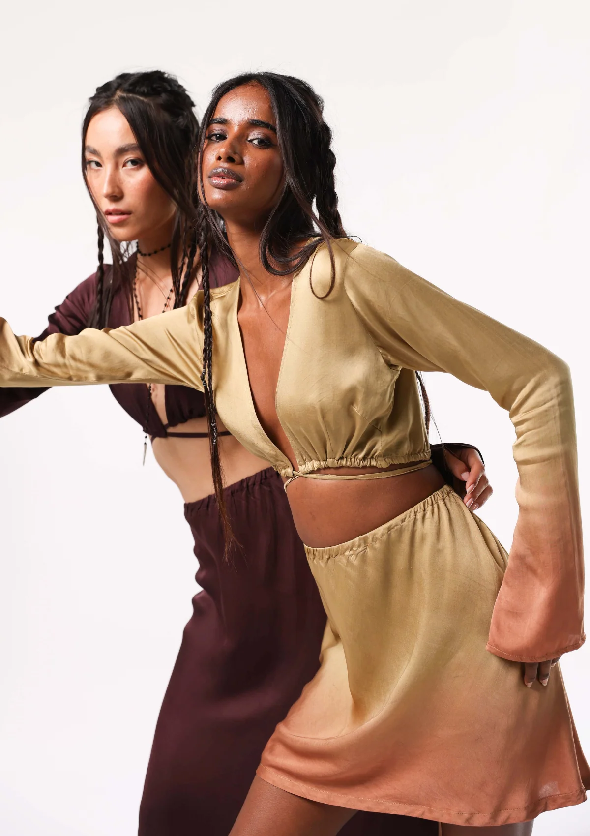 JUNIPER TIE TOP - CURRY/ PUMPKIN OMBRE - Image 6