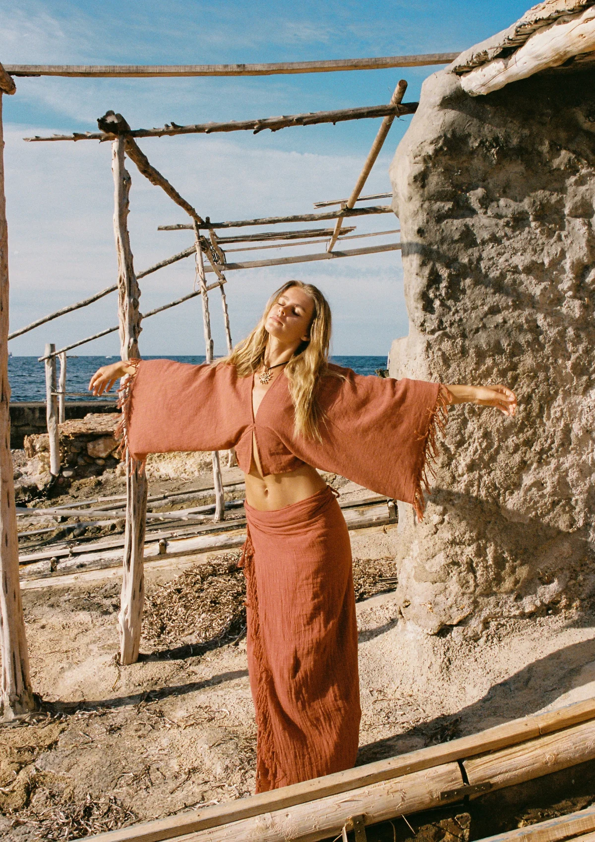 NARAYA DRESS- BAKED CLAY - Image 10